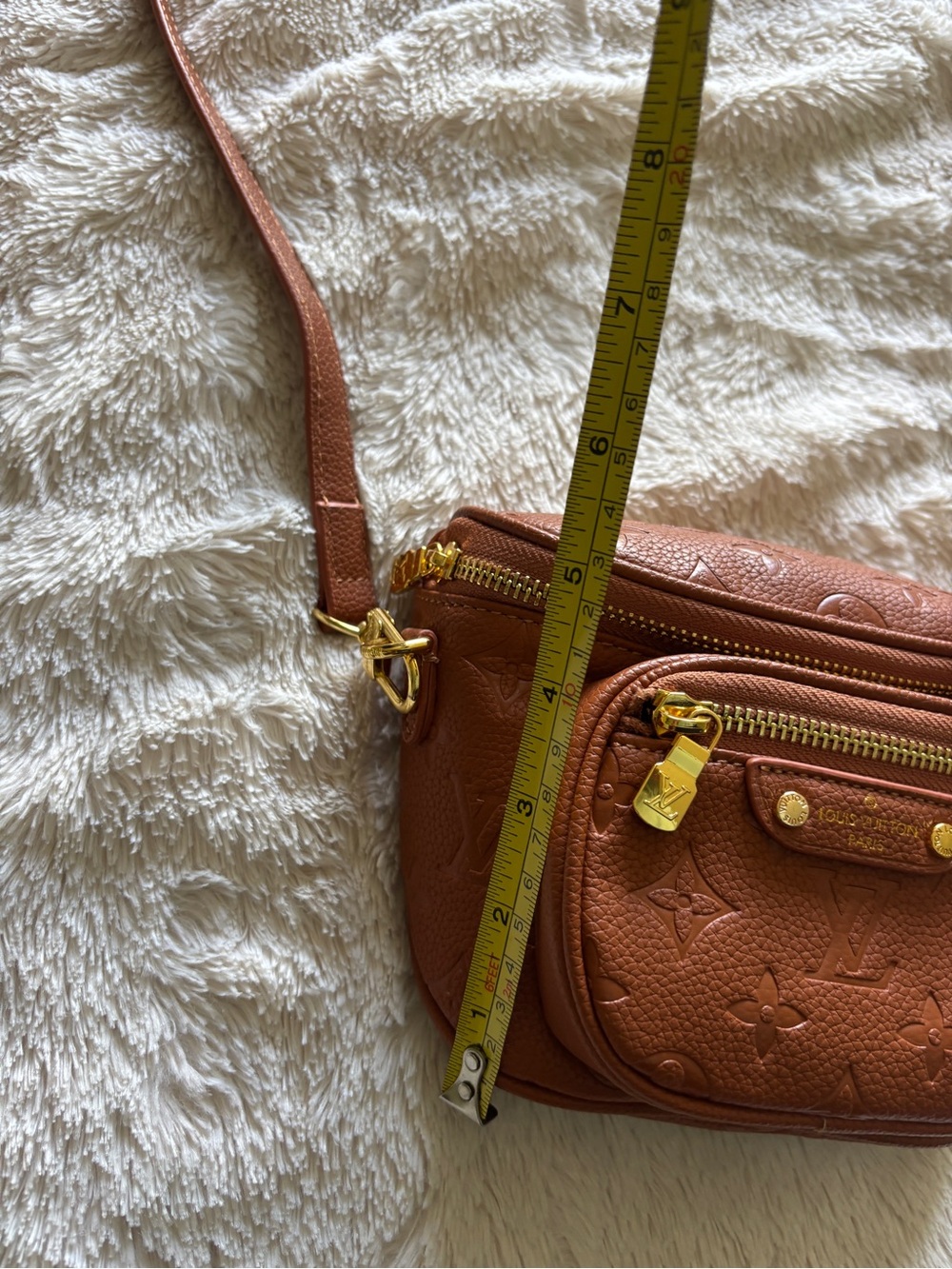 Embossed Monogram Mini Bag - Picture 6 of 7